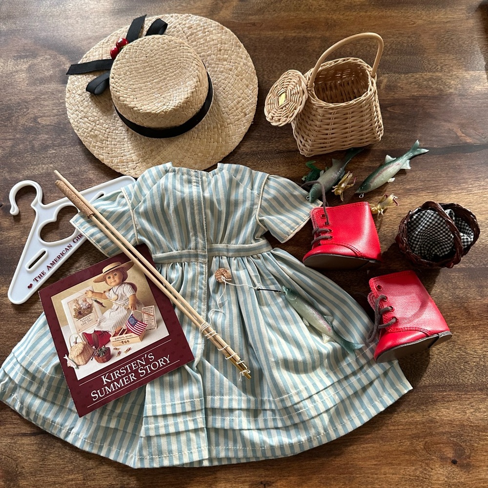 American Girl Kirsten Summer Story (Retired) 90’s Set